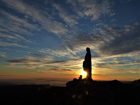  title=Corna Bianca e Costone ad anello con spettacolare tramonto -28genn22 - FOTOGALLERY